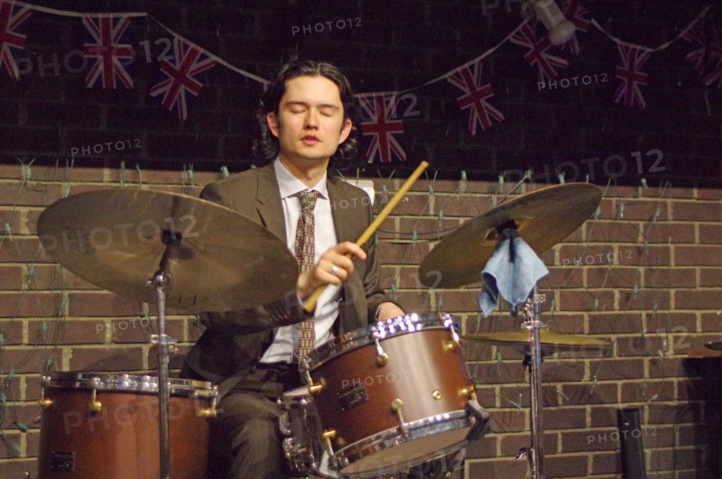 Xhosa Cole Trio, Splash Point Jazz Club, Fishermen’s Club, Eastbourne, East Sussex, 26 Apr 2023. Creator: Brian O'Connor.