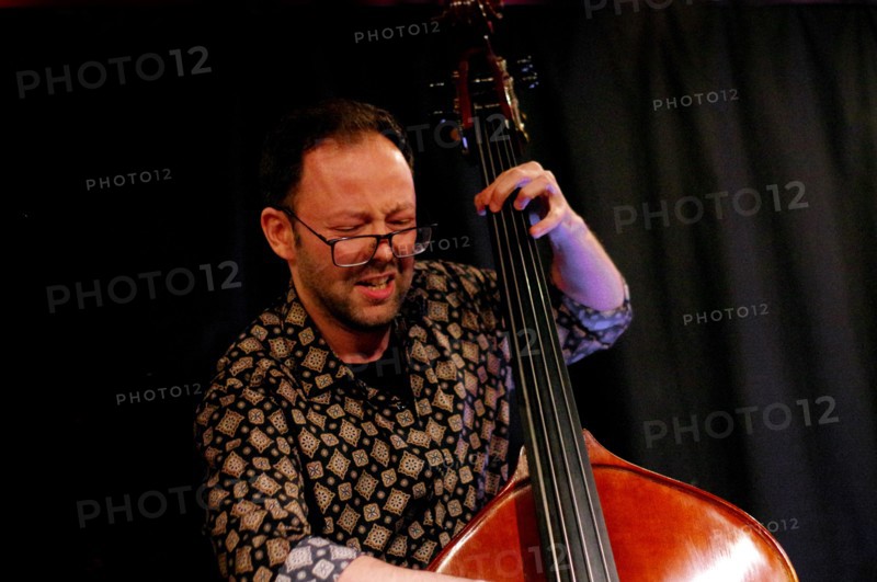 Jakob Cywinski, Marco Marconi Quartet, Verdict Jazz Club, Brighton, East Sussex, 14 April 2023. Creator: Brian O'Connor.