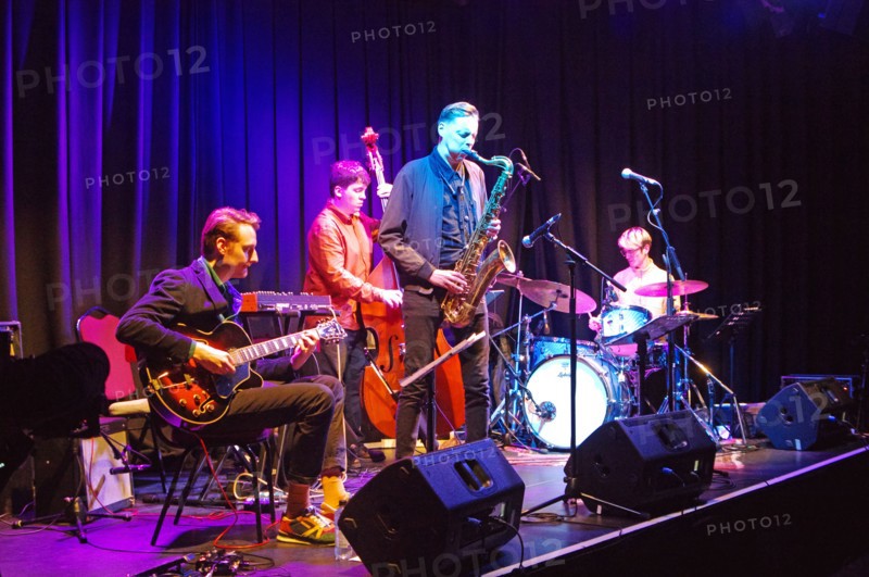 Fraser Smith Quartet, New Generation Jazz Festival Roadshow, Shoreham by Sea, Feb 2023. Creator: Brian O'Connor.