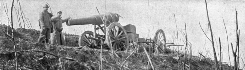 'Du 16 au 30 avril 1917; Un canon de 150 long abandonné par les Allemands', 1917. Creator: Unknown.