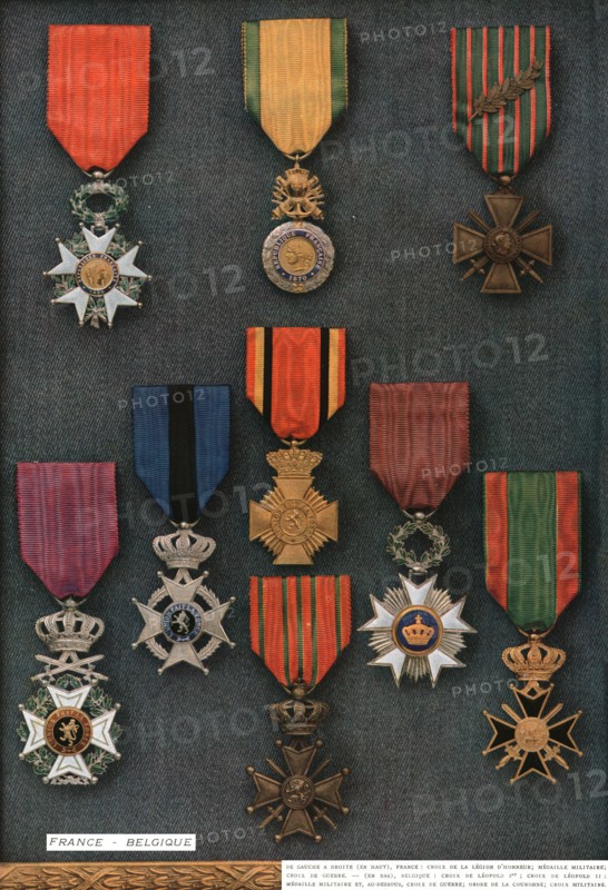 'Decorations de Guerre; France - Belgique', 1917. Creator: Unknown.