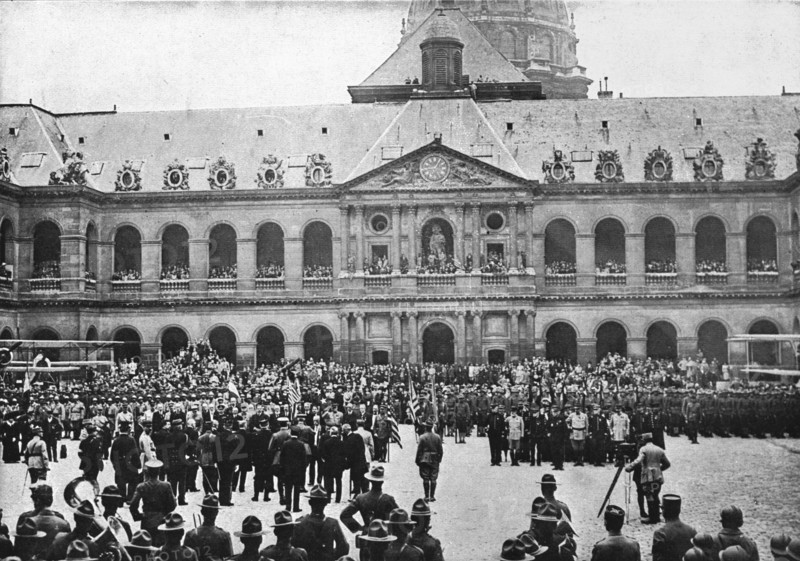 Independence Day in Paris; On July 4, 1917, the beginning of the Franco-American..., 1917. Creator: Unknown.