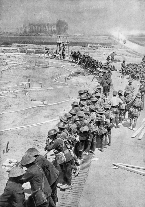 Model of a Battlefield; On the eve of the attack of June 7, 1917...1917 Creator: Unknown.