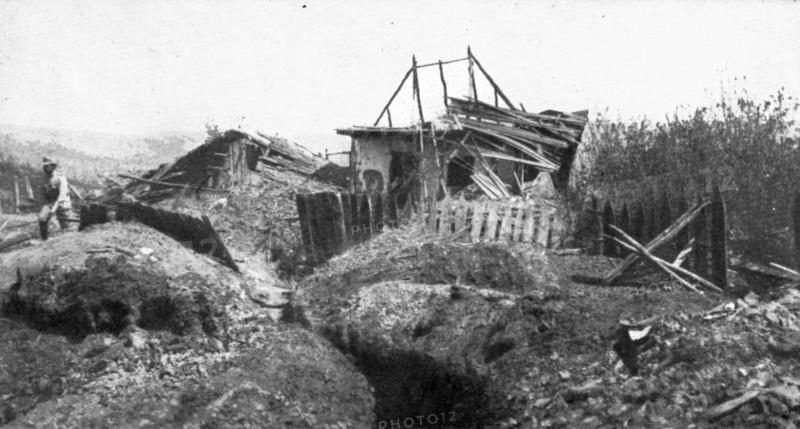 Our Romanian Allies; A German blockhouse captured by Romanians on the Marastii..., 1917. Creator: Unknown.