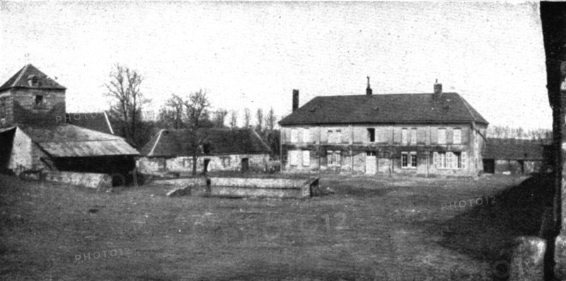 Hours of Victory; Malmaison farm in 1914, before the war, 1917 Creator: Unknown.
