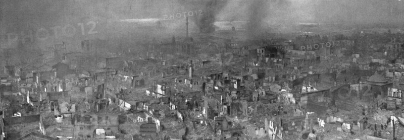 The Fire of Thessaloniki; August 20: Panoramic view taken from the Church..., 1917. Creator: Unknown.