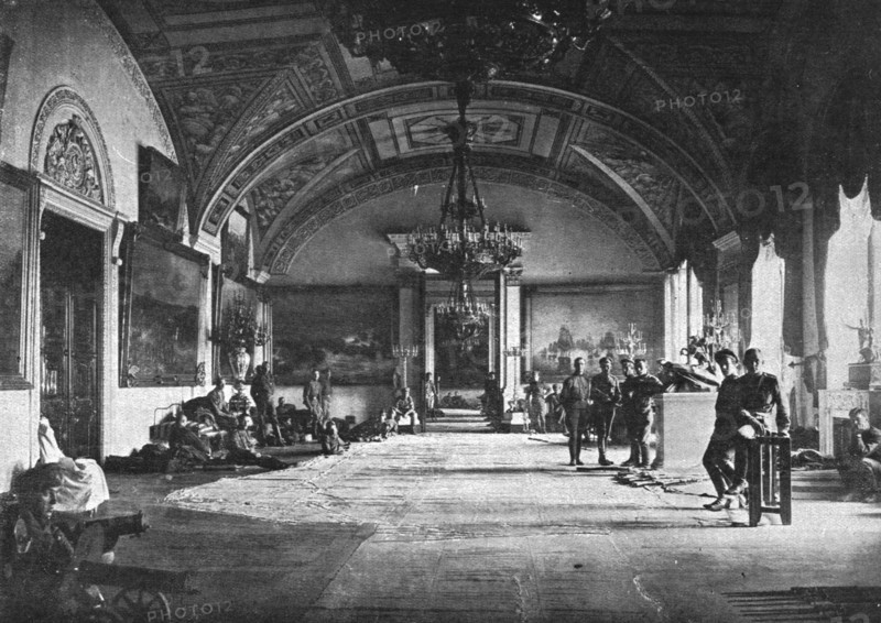 The Bolshevik Coup in Russia; Bloody days in Petrograd: the officer cadets..., 1917. Creator: Unknown.