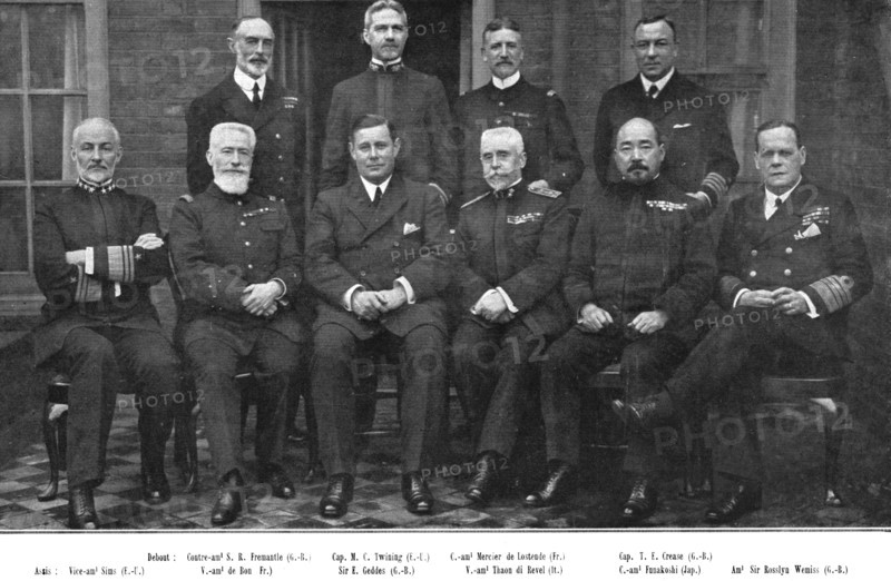 Inter-allied Solidarity; The Inter-Allied Naval Council, meeting for the first time.., 1918. Creator: Unknown.