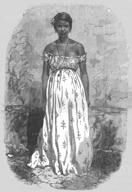 ''Half-caste girl of Manaos; Indian-Rubber Groves of the Amazons', 1875. Creator: Unknown.