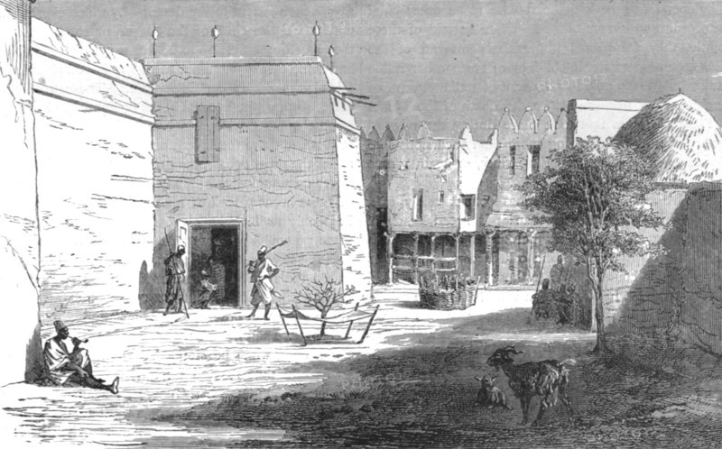 ''Ahmadou's Palace at Segou; Journey from the Senegal to the Niger', 1875. Creator: Unknown.