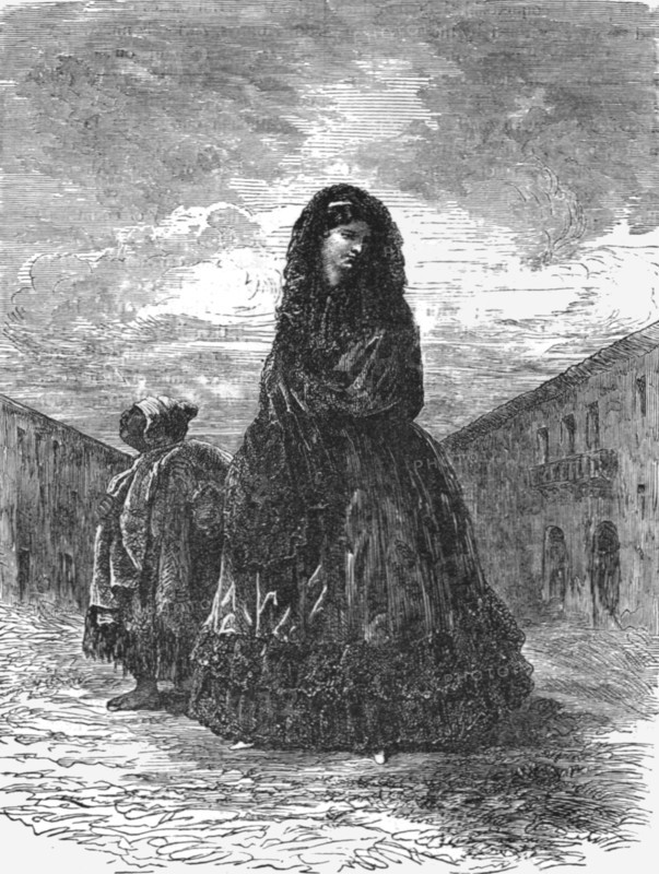 ''A Peruvian Belle; A Ramble in Peru', 1875. Creator: Unknown.
