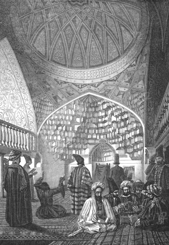 ''Interior of a Mosque in Turkestan; Notes on Western Turkistan', 1875. Creator: Unknown.