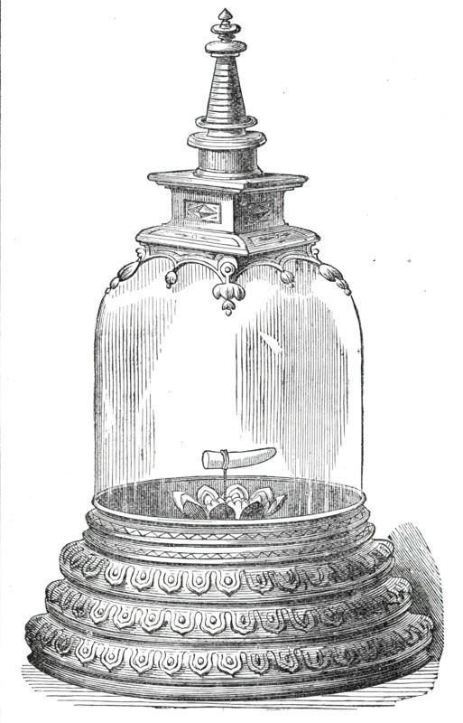 The Dalada as it is exhibited for the worship of the Cinghalese, 1876. Creator: Unknown.