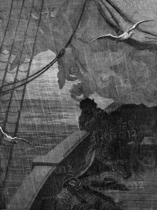 ...The Rime of the Ancient Mariner, illustrated by Gustave Dore, 1876.  Creator: Adolphe François Pannemaker.