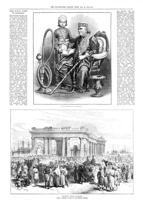 Prinsep's Ghaut, Calcutta, from a sketch by of our special artists, 1876. Creator: Unknown.