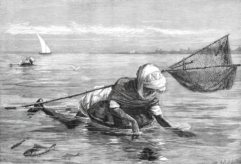 The Royal Visit to India: Pala Fishermen on the Indus, 1876. Creator: Unknown.