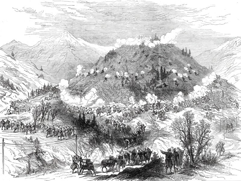 The War in the Herzegovina: Battle of January 20....1876. Creator: Unknown.