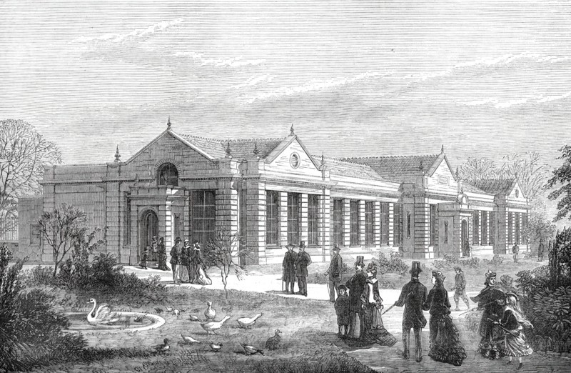 The New Lion-House, Zoological Society's Gardens, 1876. Creator: Unknown.