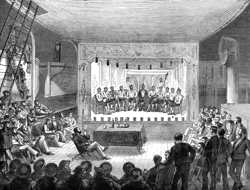 The Prince's Voyage Home from India: life on board the Serapis: an Evening Entertainment...1876. Creator: Unknown.