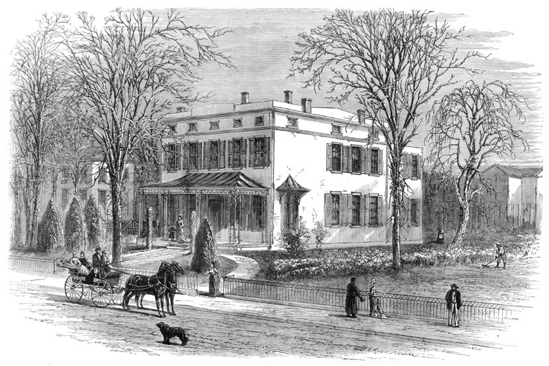The American Centennial Exhibition...Residence of the Officers of the British Commission...1876. Creator: Bernstrom.