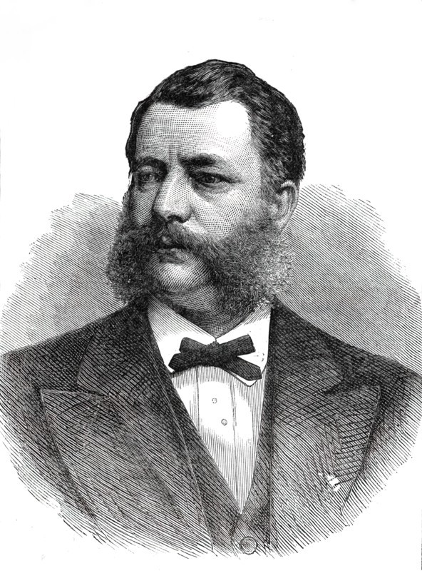 The American Centennial Festival Exbhition at Philadelphia: the Hon. Mr. Alfred T. Goshorn...1876. Creator: Unknown.