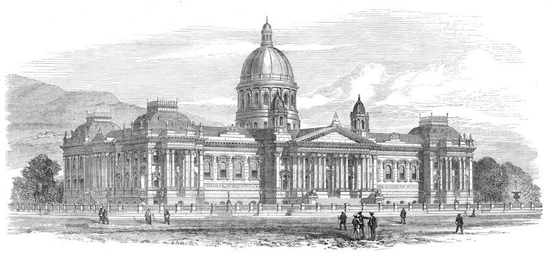 New Houses of Parliament, Cape Town, South Africa, 1876. Creator: Unknown.