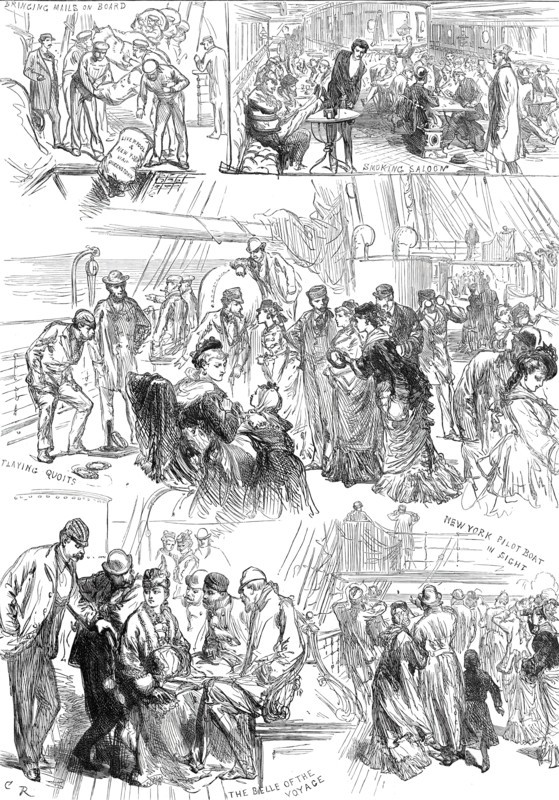 On the Way to the Philadelphia Exhibition, 1876. Creator: C.R..