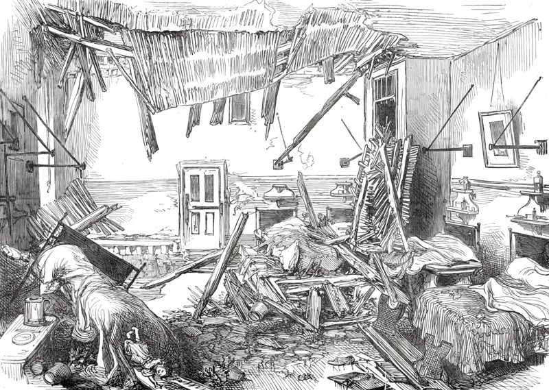 The Accident at St. George's Hospital: the Holland Ward after the Accident, 1876. Creator: Unknown.