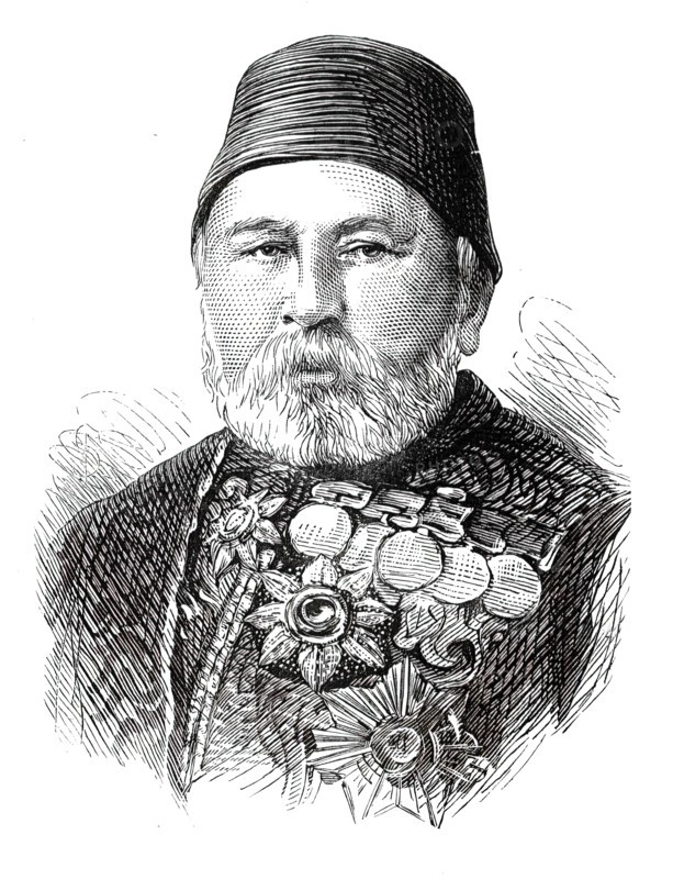 The Assassinations at Constantinople: Hussein Avni Pasha, Minister of War, 1876. Creator: Unknown.