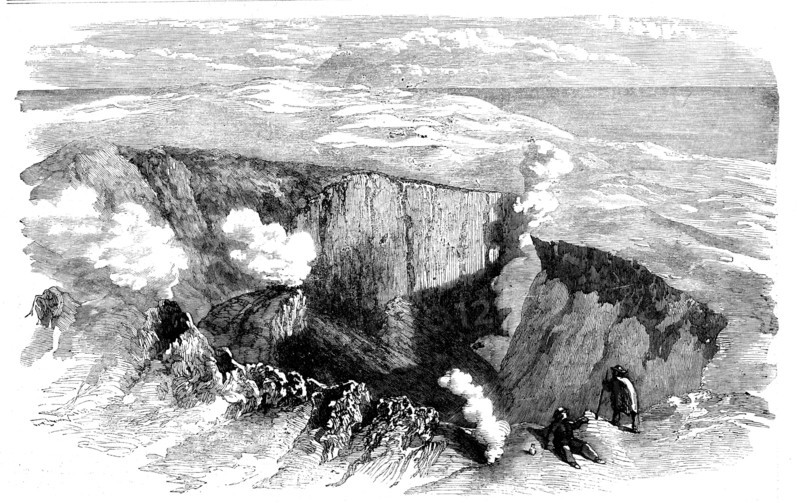 The Crater of Mount Etna a few days prior to the Late Earthquake, 1858. Creator: Unknown.