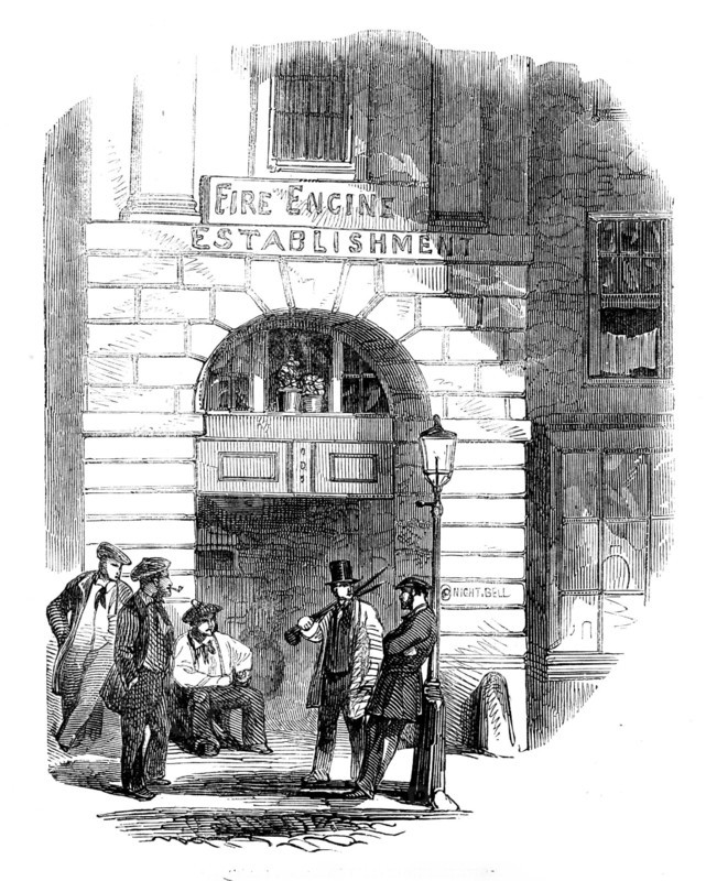 Chandos-street Fire-Engine Station, 1858.  Creator: Unknown.