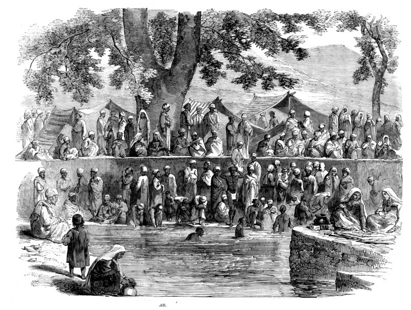 A Hindoo Fair in Cashmere, 1858. Creator: Unknown.