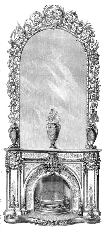 Stove, Mantelpiece, and Looking-Glass for the Sultan of Turkey, 1858. Creator: Unknown.