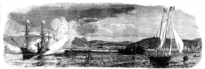 Cherbourg from the Sea, 1858. Creator: Unknown.