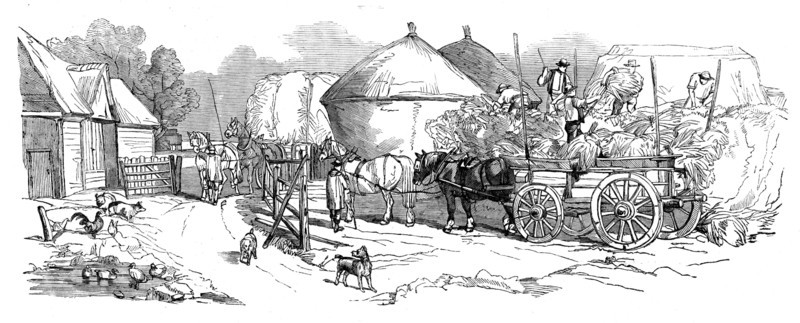 Harvest Operations - Stacking, 1858. Creator: Unknown.