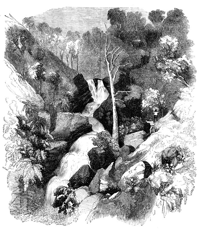 Bunyarrambite Waterfalls, near Melbourne, 1858. Creator: Unknown.