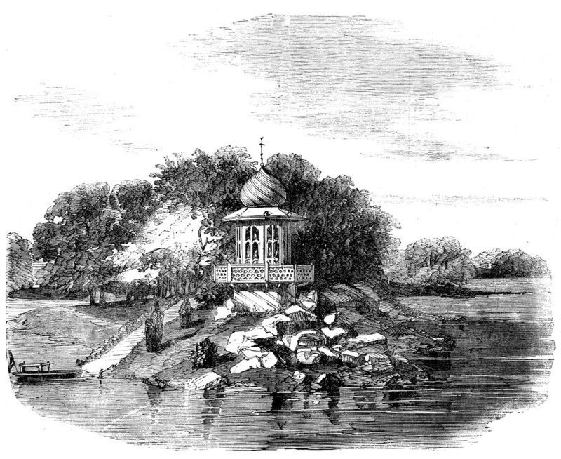 Kiosk in the Bois de Boulogne, 1858. Creator: Unknown.