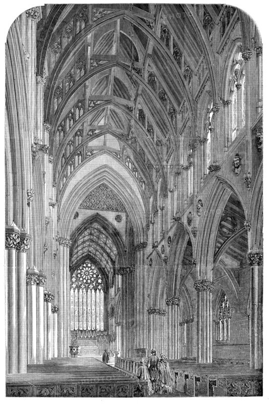 Interior of Doncaster Church, 1858. Creator: Unknown.