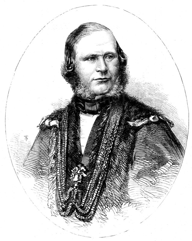 Alderman David Williams Wire, the Lord Mayor Elect - from a photograph by Mayall, 1858. Creator: Unknown.