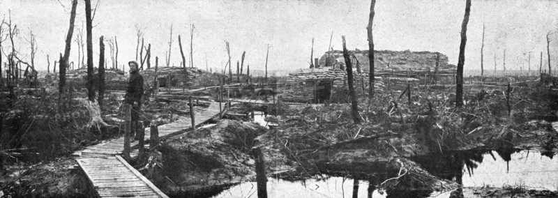 'L'offensive ennemie dans les Flandres; Le terrain et les ouvrages ou l'ennemi avait..., 1918. Creator: Unknown.