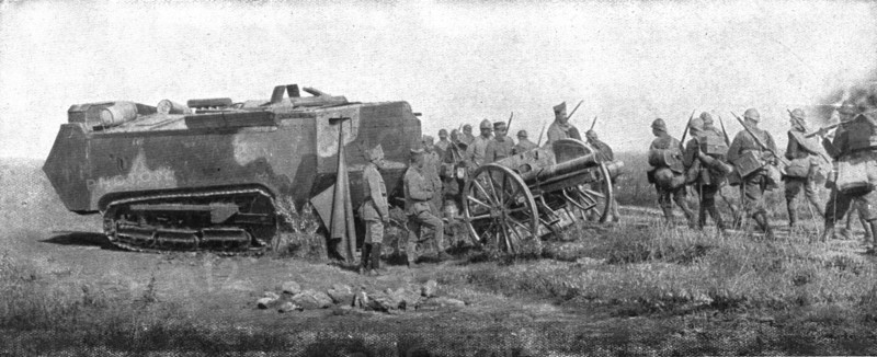 'La Replique de Foch: La Deuxieme victoire de la Marne; Char d'assaut ramenant du combat..., 1918. Creator: Unknown.