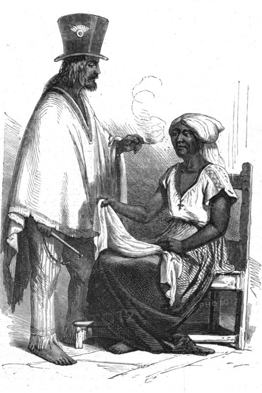 ''Market people--on the Parana; A visit to Paraguay during the war', 1875. Creator: Unknown.