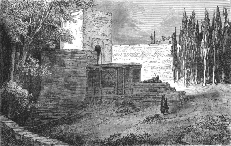 'The gate of the Alhambra; Notes on Spain', 1875. Creator: Unknown.