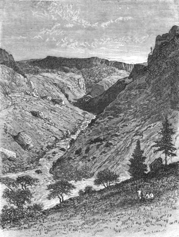 'Junction of the Kiltee with the Brantee, Agow Meder; A journey through Soudan..., 1875. Creator: Unknown.
