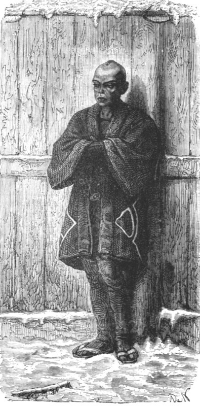 'Japanese citizen in winter costume; A European Sojourn in Japan', 1875. Creator: Unknown.