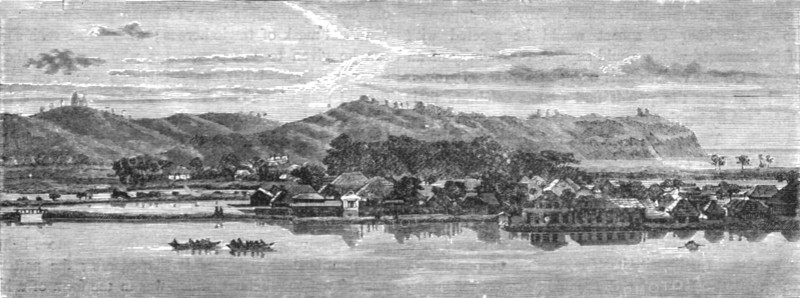 'Entrance into the harbour of Kanasawa; A European Sojourn in Japan', 1875. Creator: Unknown.