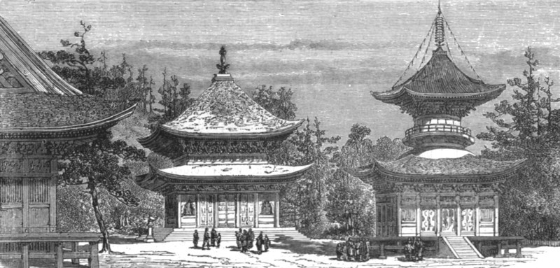'Temple of Hatchiman, at Kamakura; A European Sojourn in Japan', 1875. Creator: Unknown.