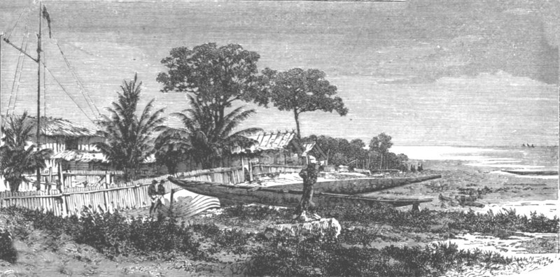''English trading settlement on the Gaboon; The Gaboon.', 1875. Creator: Unknown.
