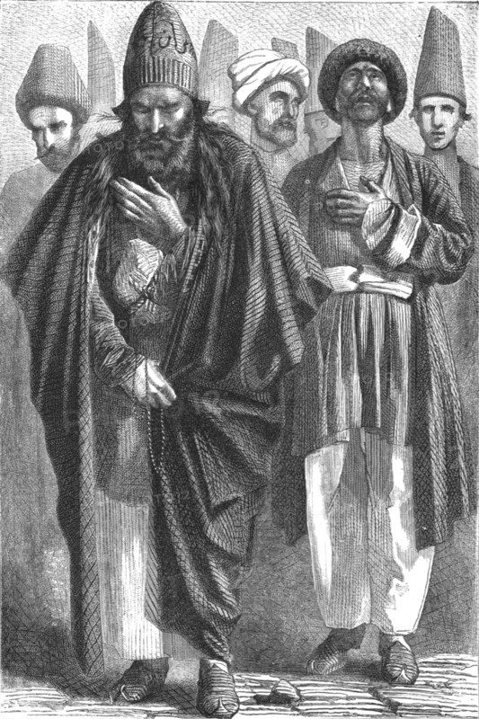 'Dervish and penitent, Russian Geogia; A Journey on the Volga', 1875. Creator: Nicholas Rowe.