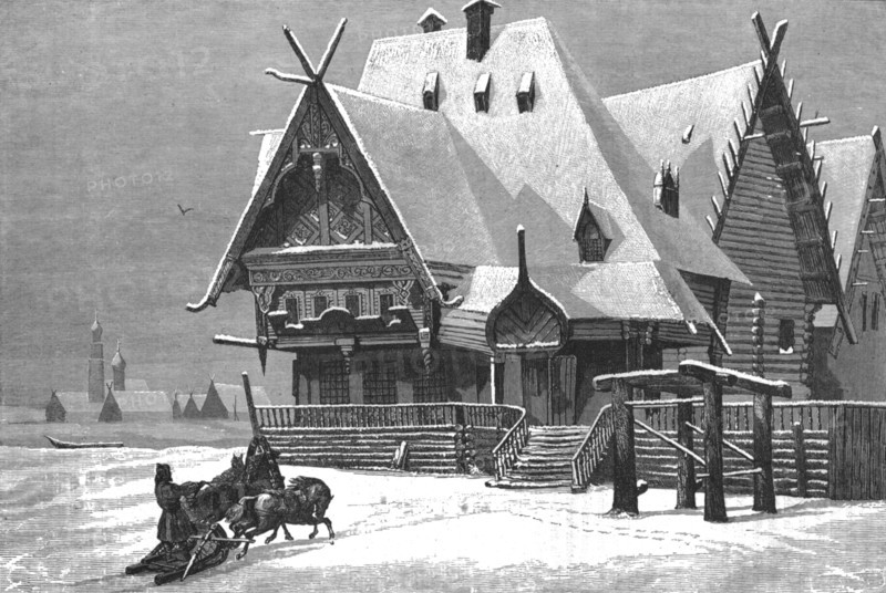 'Wayside Inn in Russia; A Journey on the Volga', 1875. Creator: Nicholas Rowe.